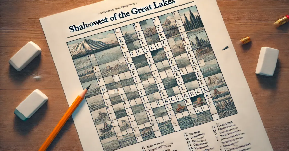 Shallowest of the Great Lakes NYT