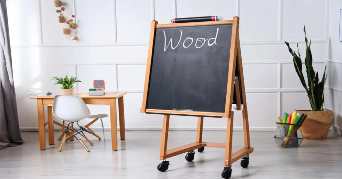 Economy Rolling Reversible Chalkboard with Wood Easel Price USA Sale